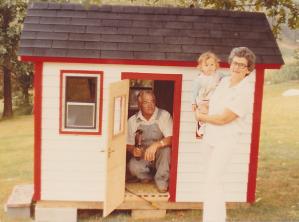 GrandpaAndGrandmaandMichelleInPlayhouse