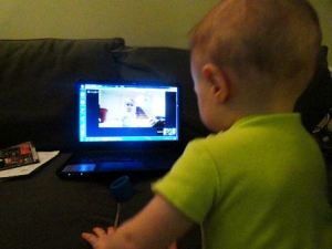 CousinJamesOnComputer